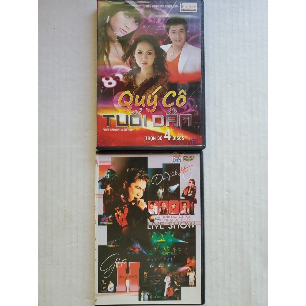 Vietnamese - Asian Music Concert/Culture/Entertainment DVD 2 PACK Lot 26 Good